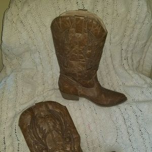 Tan, Coconuts Cowboy, Western boots